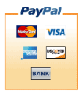  PayPal - Visa, MasterCard, Amex, Discover, Bank 
