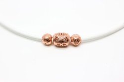Rose Gold Silver Bead mod.41