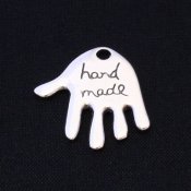 Hand shaped Tag "Hand Made"