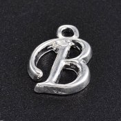 Bokstavs Berlock Sliver Plterad