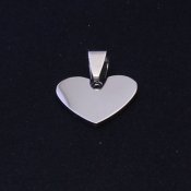 Stainless Steel Heart Tag