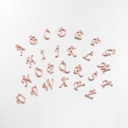Bokstavs Berlock Rose-Gold