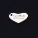 Heart shaped Tag "Hand Made"