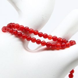  Röd Agat Pärla 2,5mm 