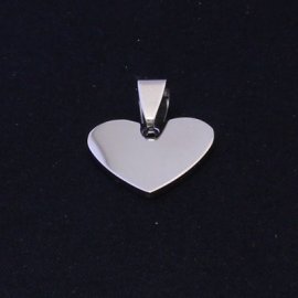  Stainless Steel Heart Tag 